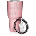 Pink Glitter 30 oz Stainless Steel Vacuum Insulated Tumbler Mug Y163316