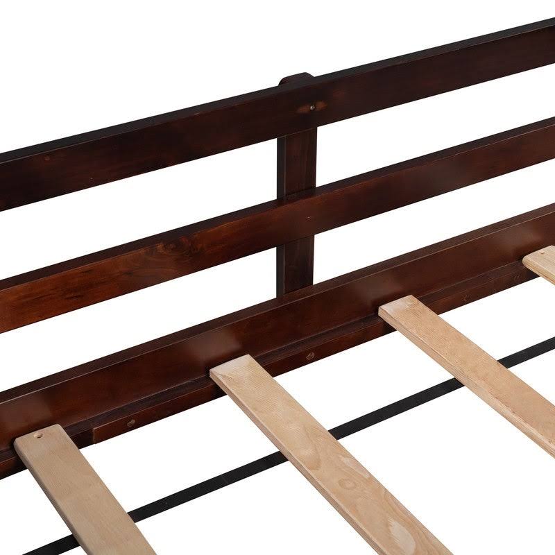 Espresso Twin Size Loft Bed with Two Storage Boxes R13257