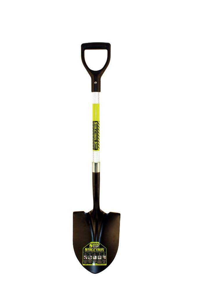 Safety Round Point Shovel with Fiberglass Handle Z7734