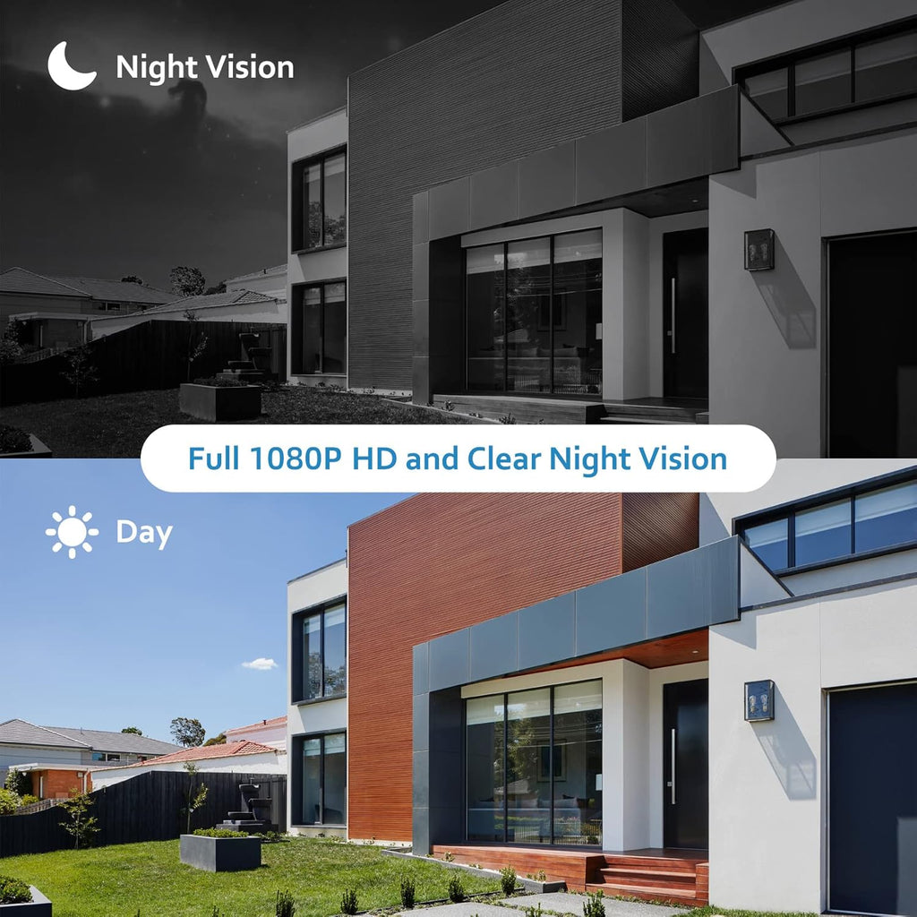 Wireless Outdoor Security Camera with Night Vision and 2-Way Audio F145