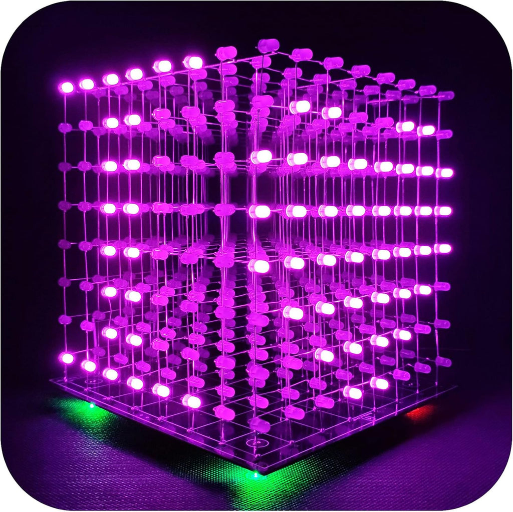 8x8x8 LED Cube Kit DIY Electronic Soldering Project Kit T8059
