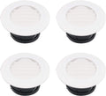 4PCS Round Plastic Air Vent Ceiling Vent Cover 94mm Pack of 2 L27724