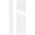 Plain PVC Pilaster with Standard Capital & Base (Pair) F20352