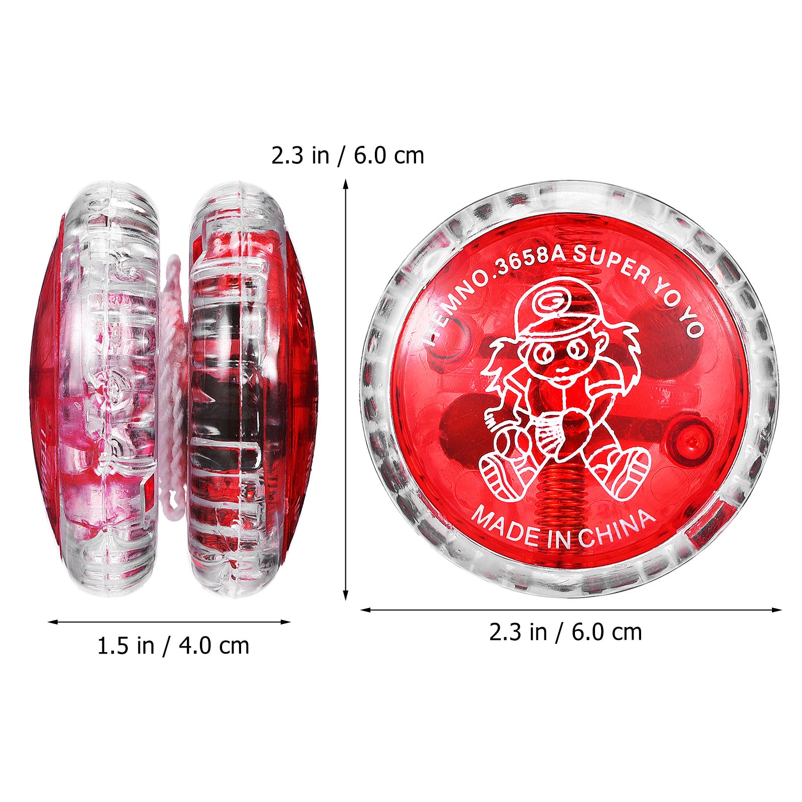 10 Pcs Mixed Colors Plastic Yo-yo Party Favors O42967