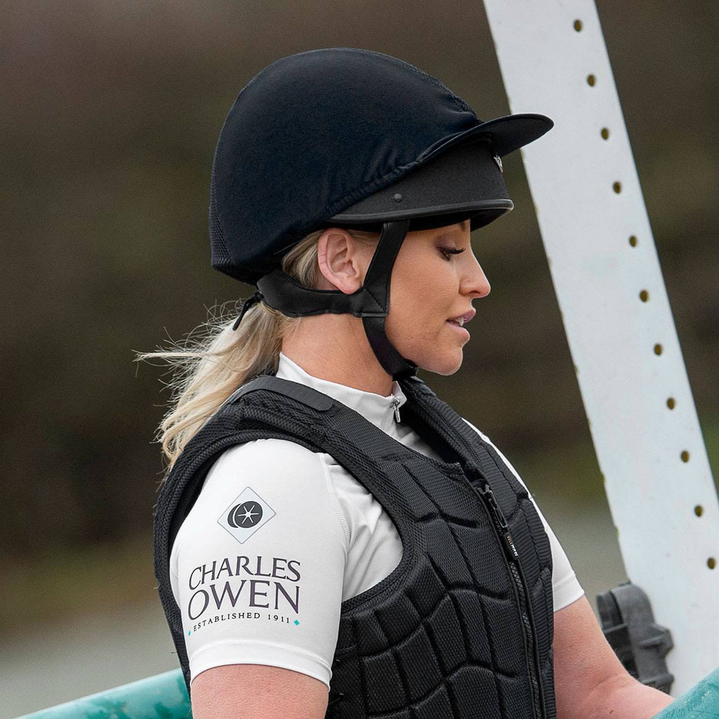 Black Jockey Skull Riding Hat P355