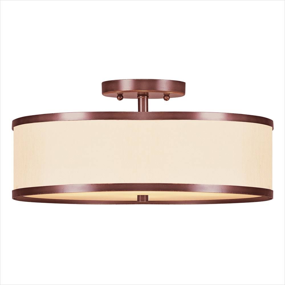 Semi Flush Mount Light, Brushed Nickel Z58292