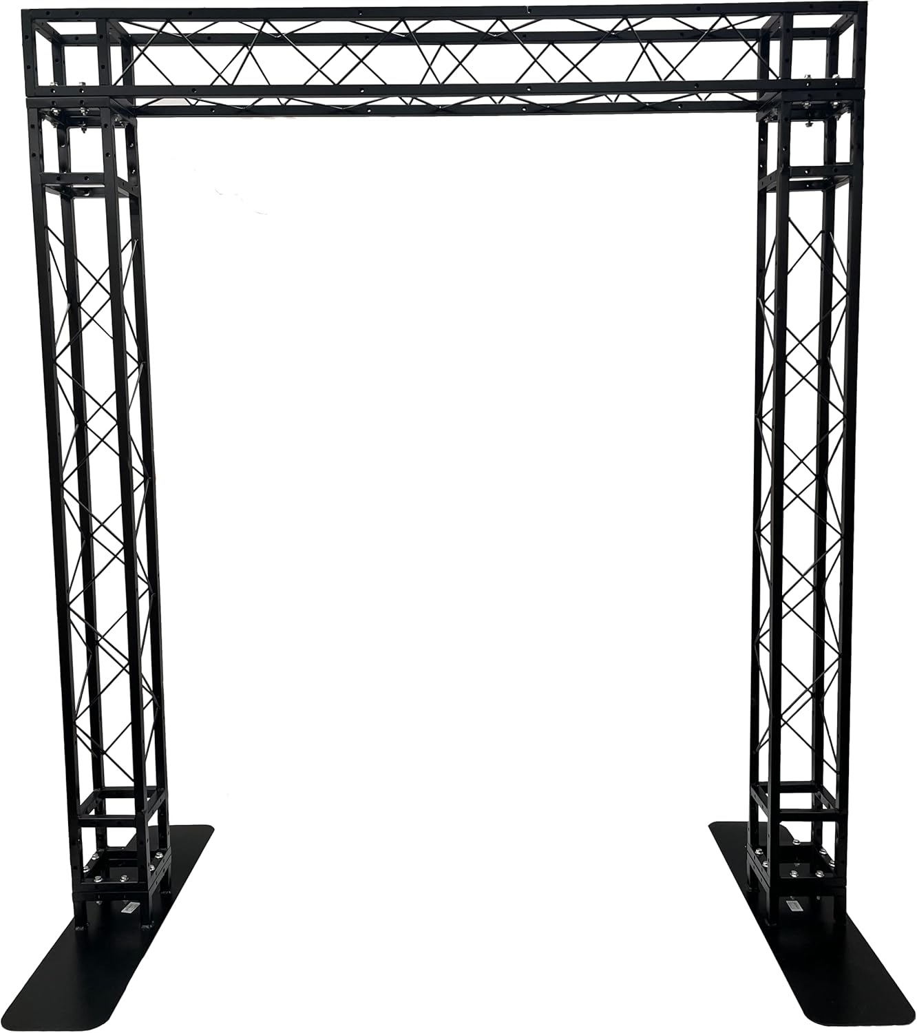 Black Square Metal Arch Truss 8 Ft. Width 7 ft. Height Portable DJ Lighting System N8212