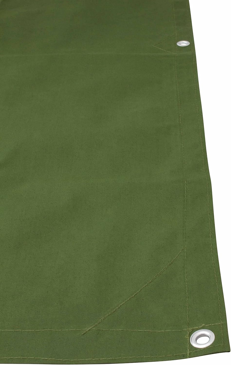 Green Canvas Tarp 12oz Water Resistant 12' x 20' Pack of 2 W192329