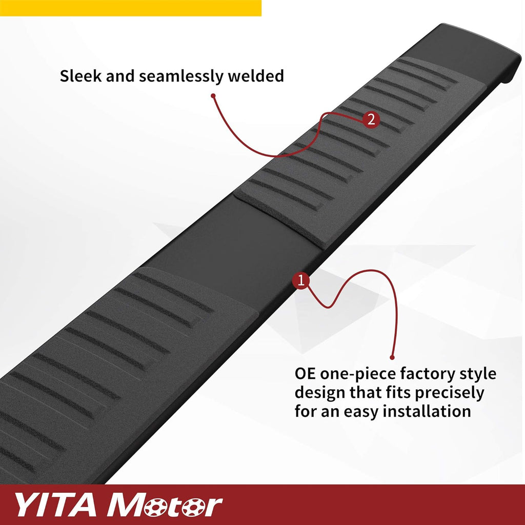 6 Inches Aluminum Black Side Steps Running Boards R216