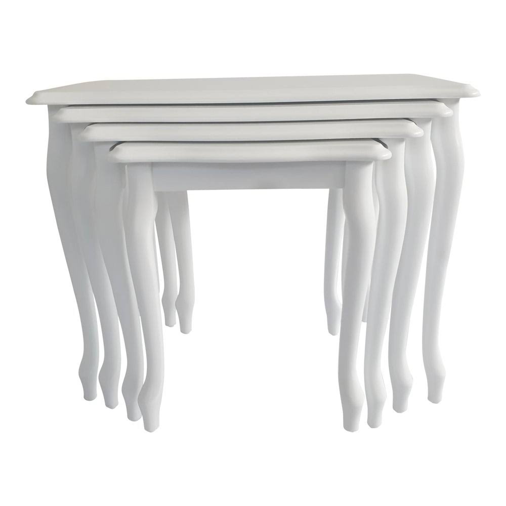 White 4 Pcs Nesting Table D731612