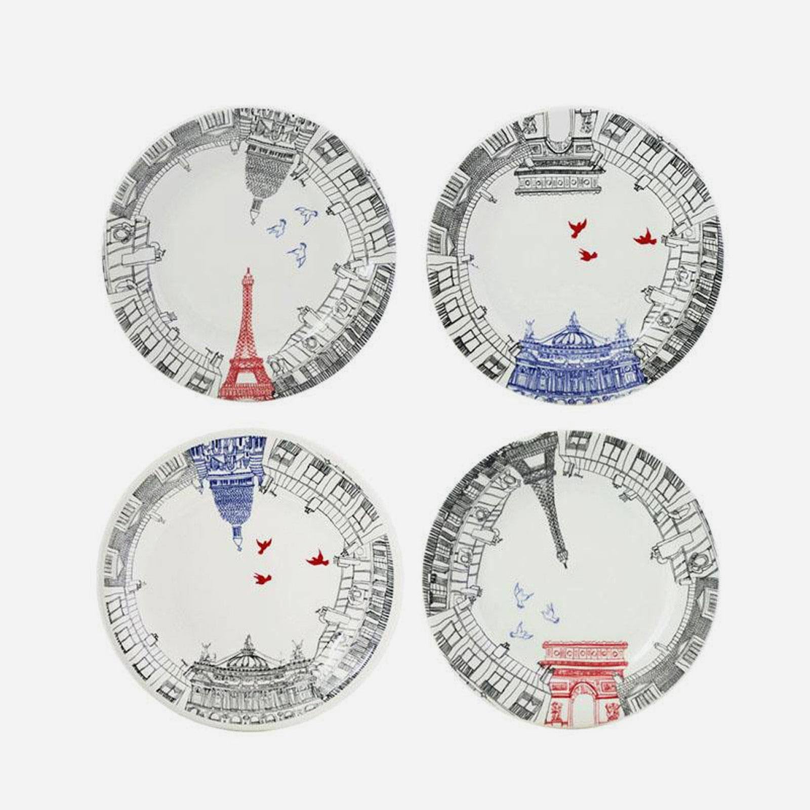 Dessert Plates Assorted - Set 4 I146