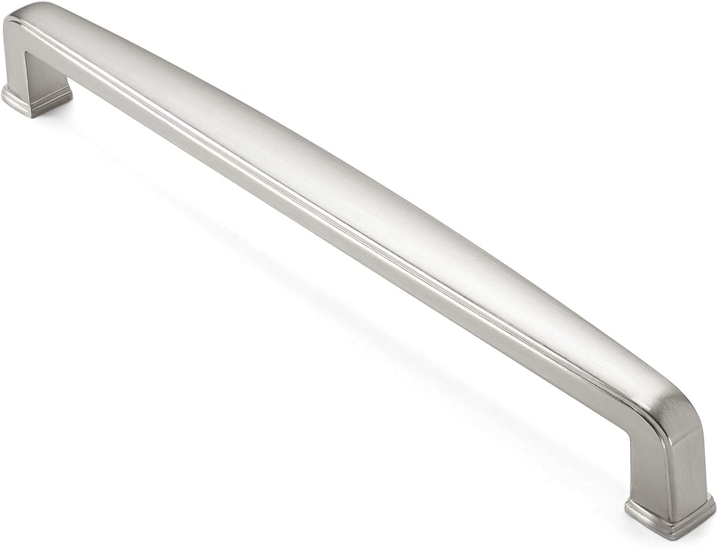 10 Pack Solid Kitchen Cabinet Handles, Satin Nickel Y14364