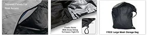 Gray/Black All Weather Jet Ski Cover with Trailer Straps and Storage Bag K77068