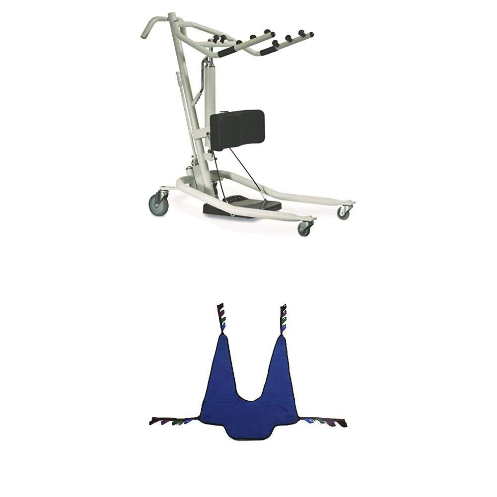 Hydraulic Stand-Up Patient Lift with Transfer Sling H454692