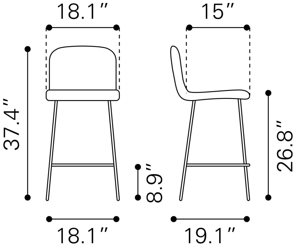 Green Counter Chair Z3943