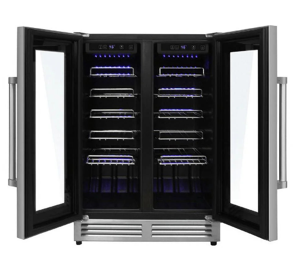 42 Bottle Dual Zone French Door Built-In Wine Cooler R342952