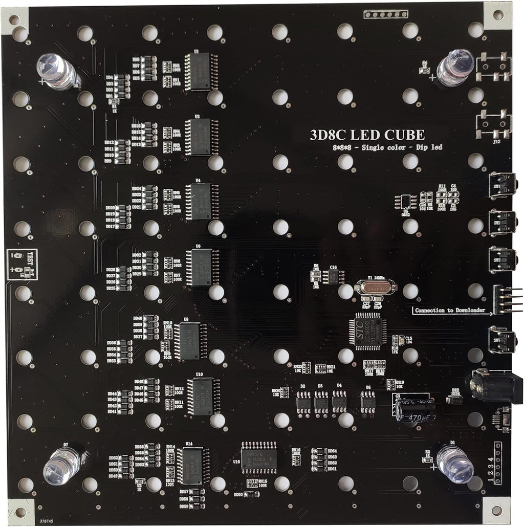 8x8x8 LED Cube Kit DIY Electronic Soldering Project Kit T8059