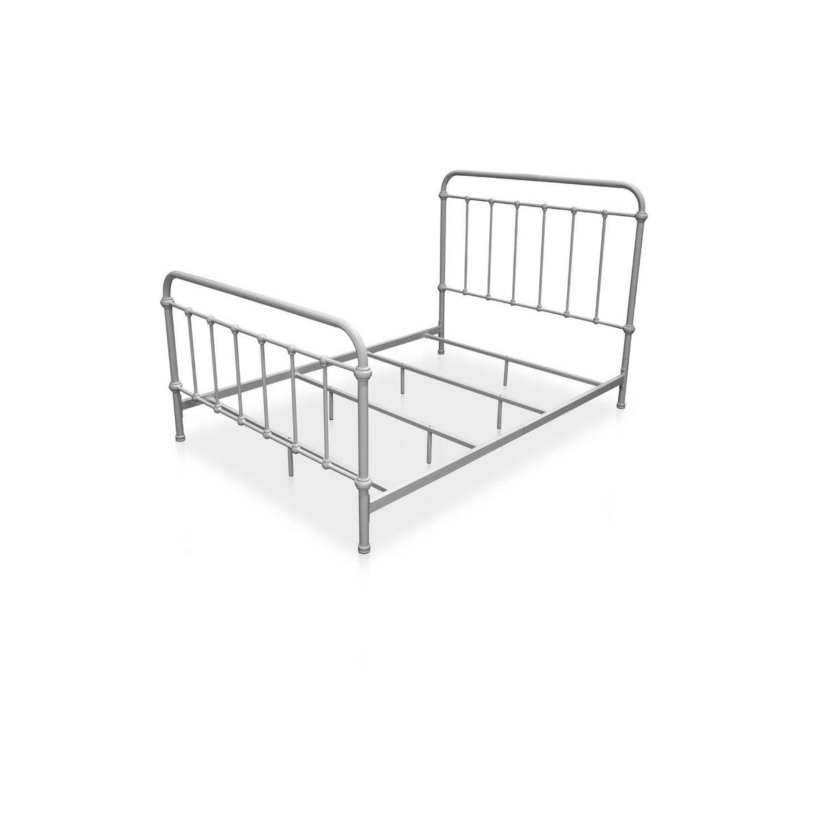 Twin Metal Bed Vintage White Z6786