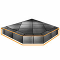 Black Hearth Pad Riser H1623