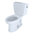 Cotton White Two-Piece Elongated Toilet with Right-Hand Trip Lever V8141