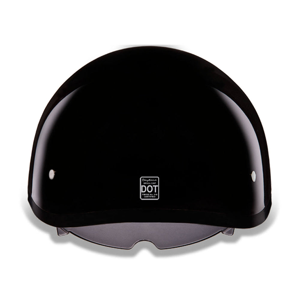 Hi-Gloss Black Half Helmet with Inner Shield H266