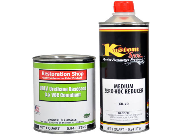 Yellow Quart Kit Low VOC Urethane Basecoat Car Auto Paint Kit X568519