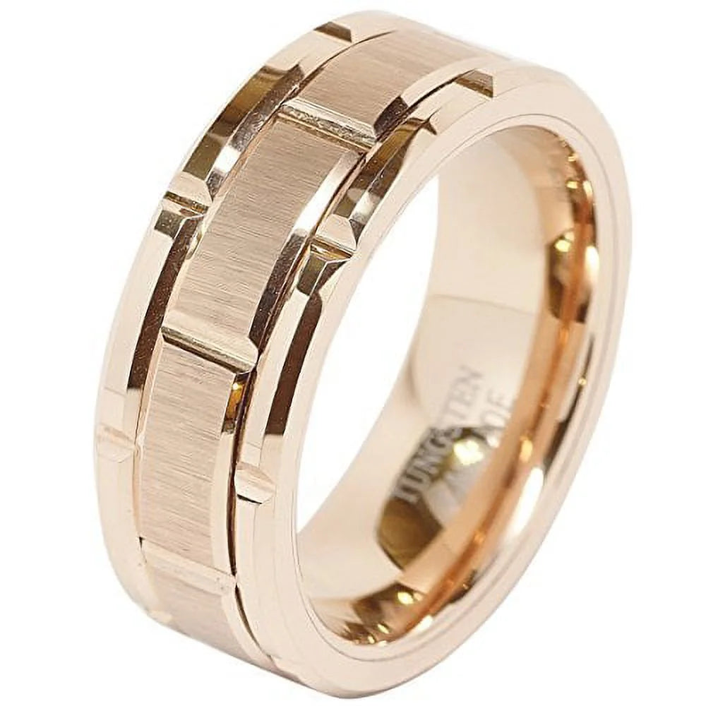 Rose Gold Tungsten Ring G9810