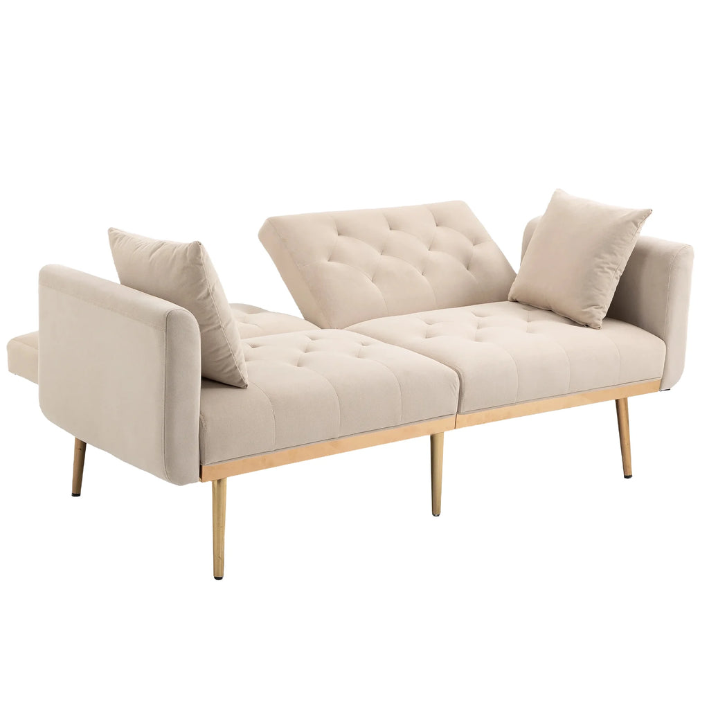 Velvet Sofa with Metal Feet C22791