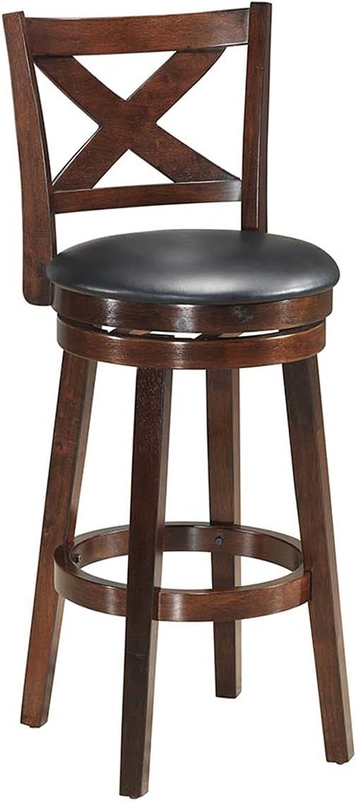 Cappuccino Swivel Bar Stool Set of 2 A2041