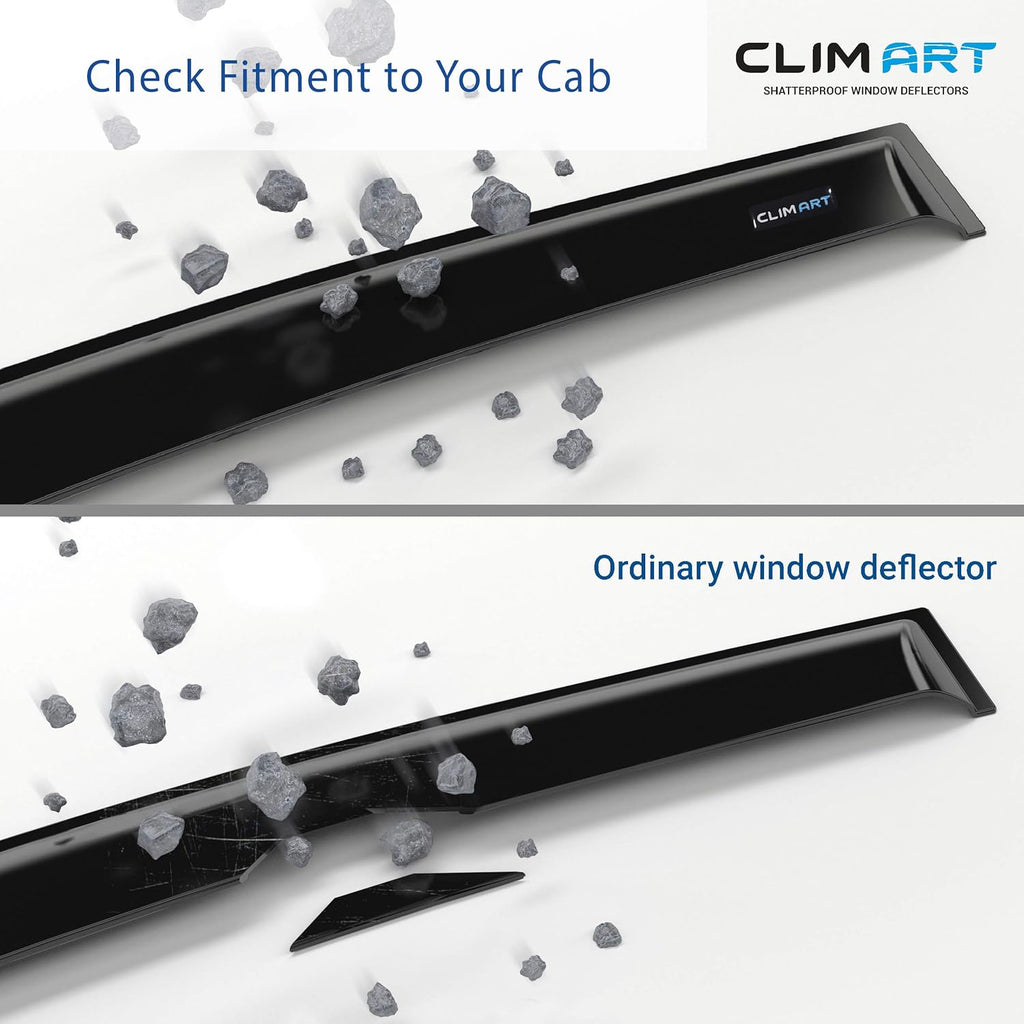 4 pcs Dark Smoke Tape-on Window Deflectors N89966