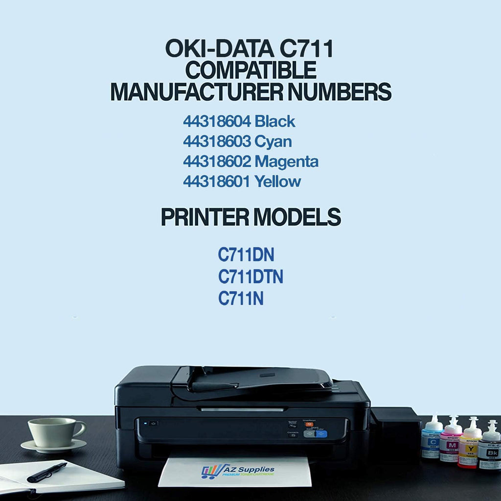 Compatible Toner Cartridge 4-Packs for Okidata Oki C711 E852