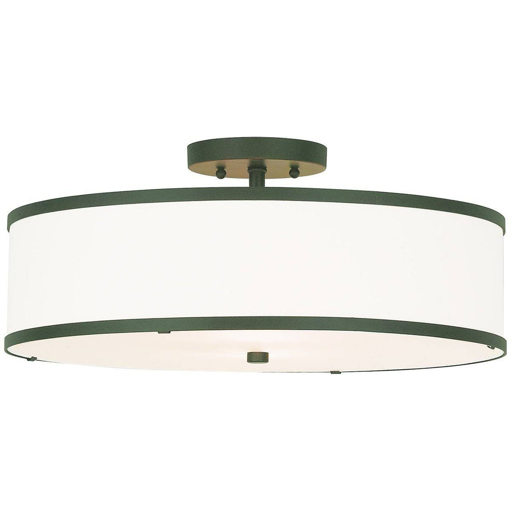 Semi Flush Mount Light, Brushed Nickel Z58292