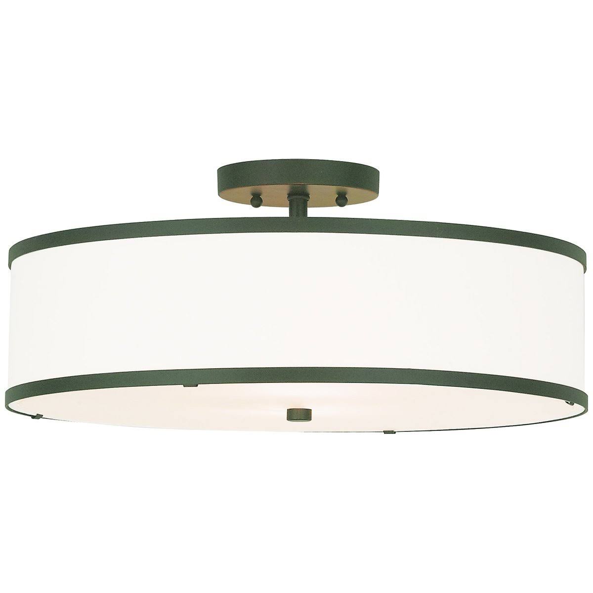 Semi Flush Mount Light, Brushed Nickel Z58292