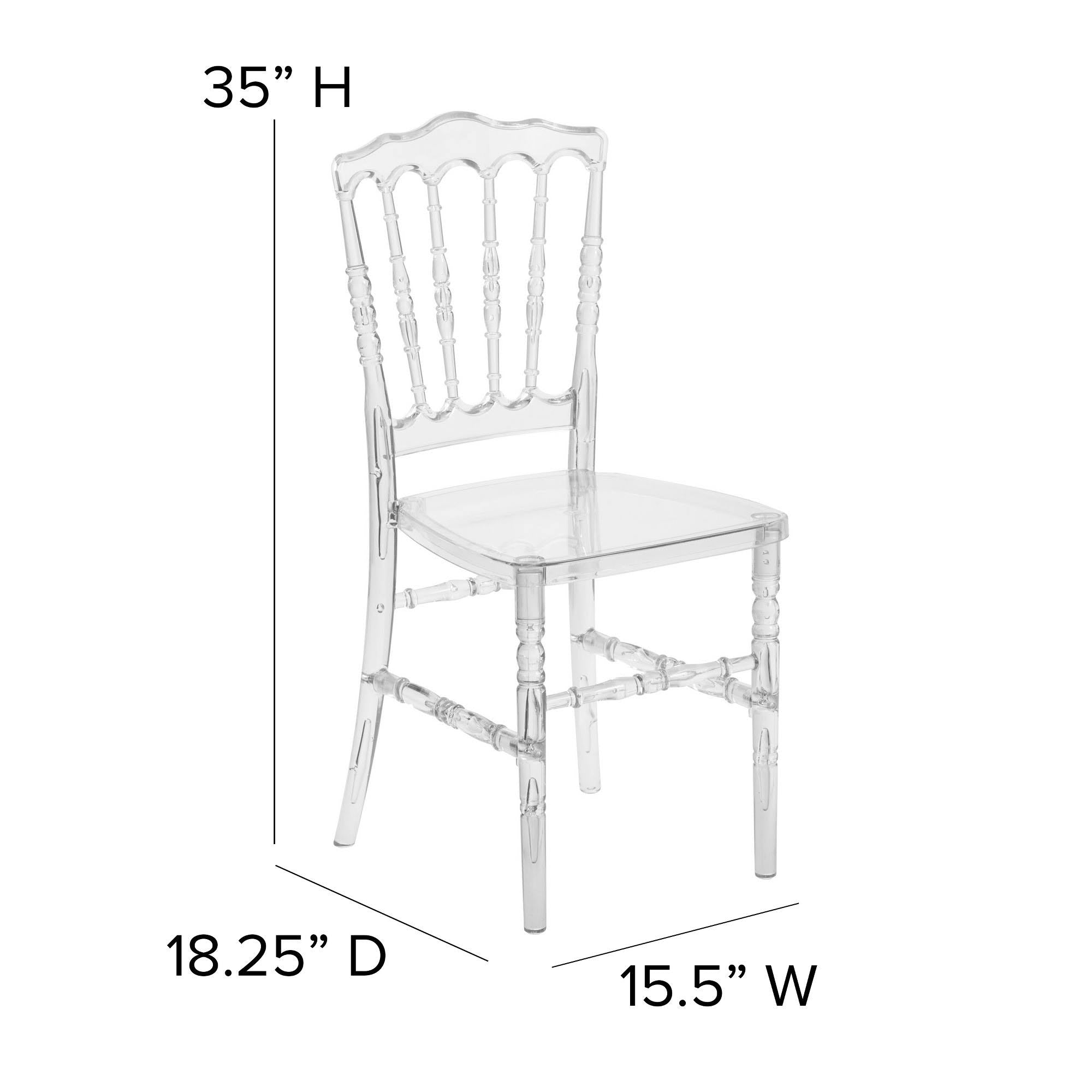 Clear Crystal Polycarbonate Chair X158