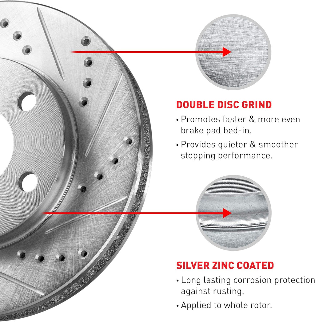 Semi Metallic Brake Pads and Rotors Kit M239