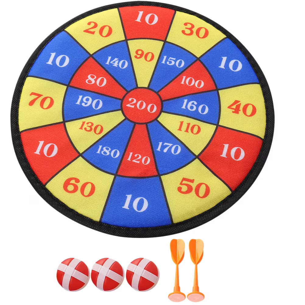 Self-adhesive Dartboard Toy Set with Darts Target, Balls, Darts F7080