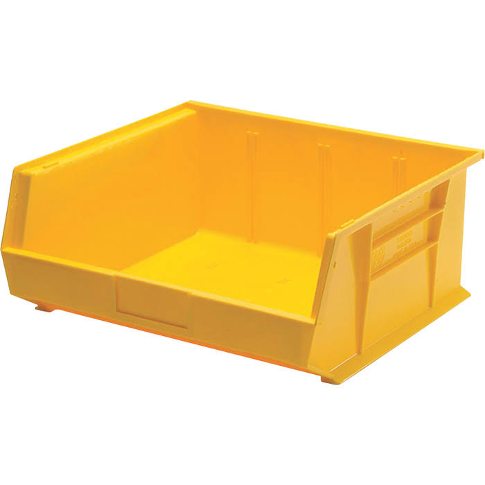 Heavy Duty Stacking Bins, Yellow, Carton of 6 Z60729