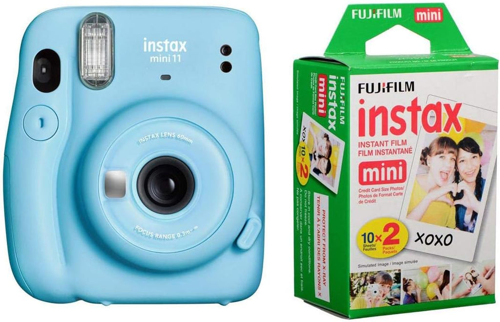 Ice White Instant Film Camera with 20 Exposures Film B28592