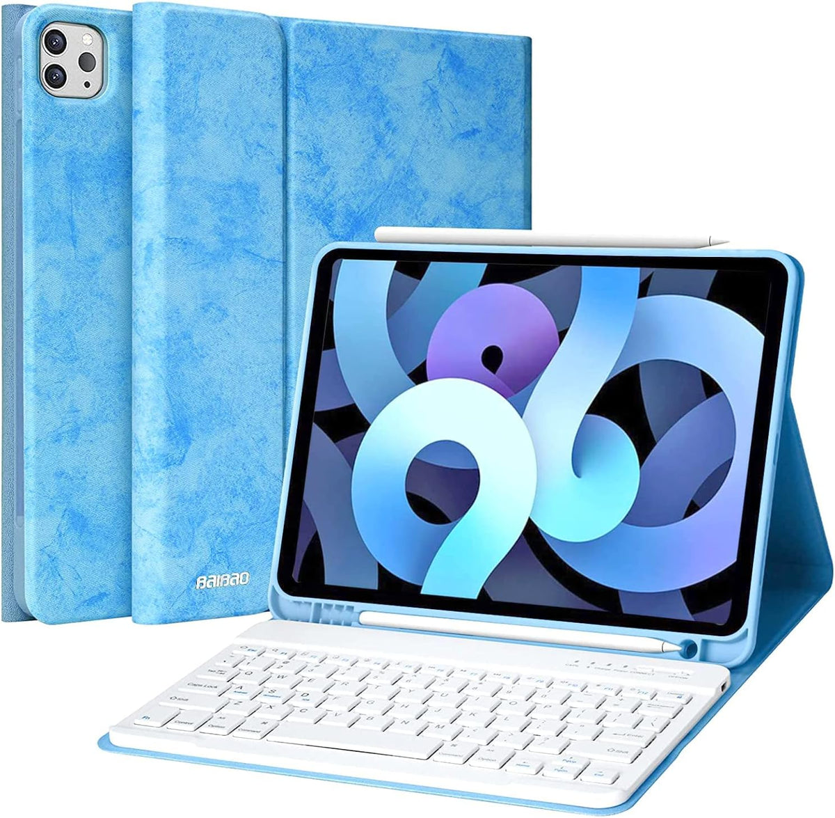 Blue Detachable Wireless Bluetooth Keyboard Case for iPad Pro 11 Inch W312