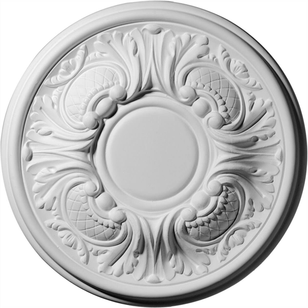 11 3/4 inch x 1 1/4 inch Ceiling Medallion Hand-Painted Stone O628