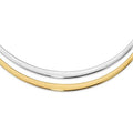 14K Yellow Gold Polished 0.5 mm Graduated Reversible Omega 18 in. Necklace W8393