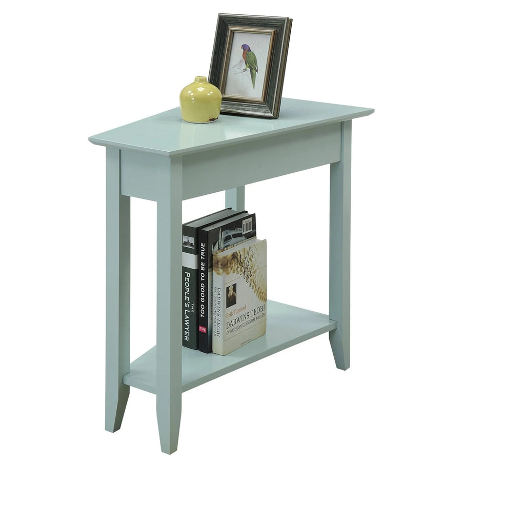 Wedge End Table Sea Foam T709