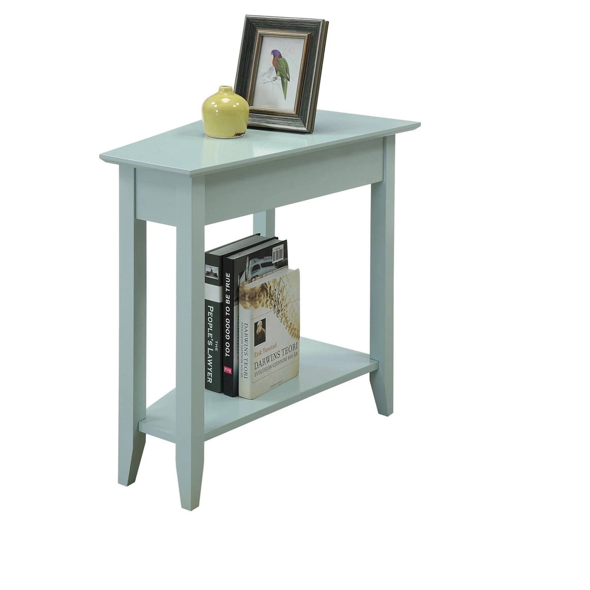 Wedge End Table Sea Foam T709