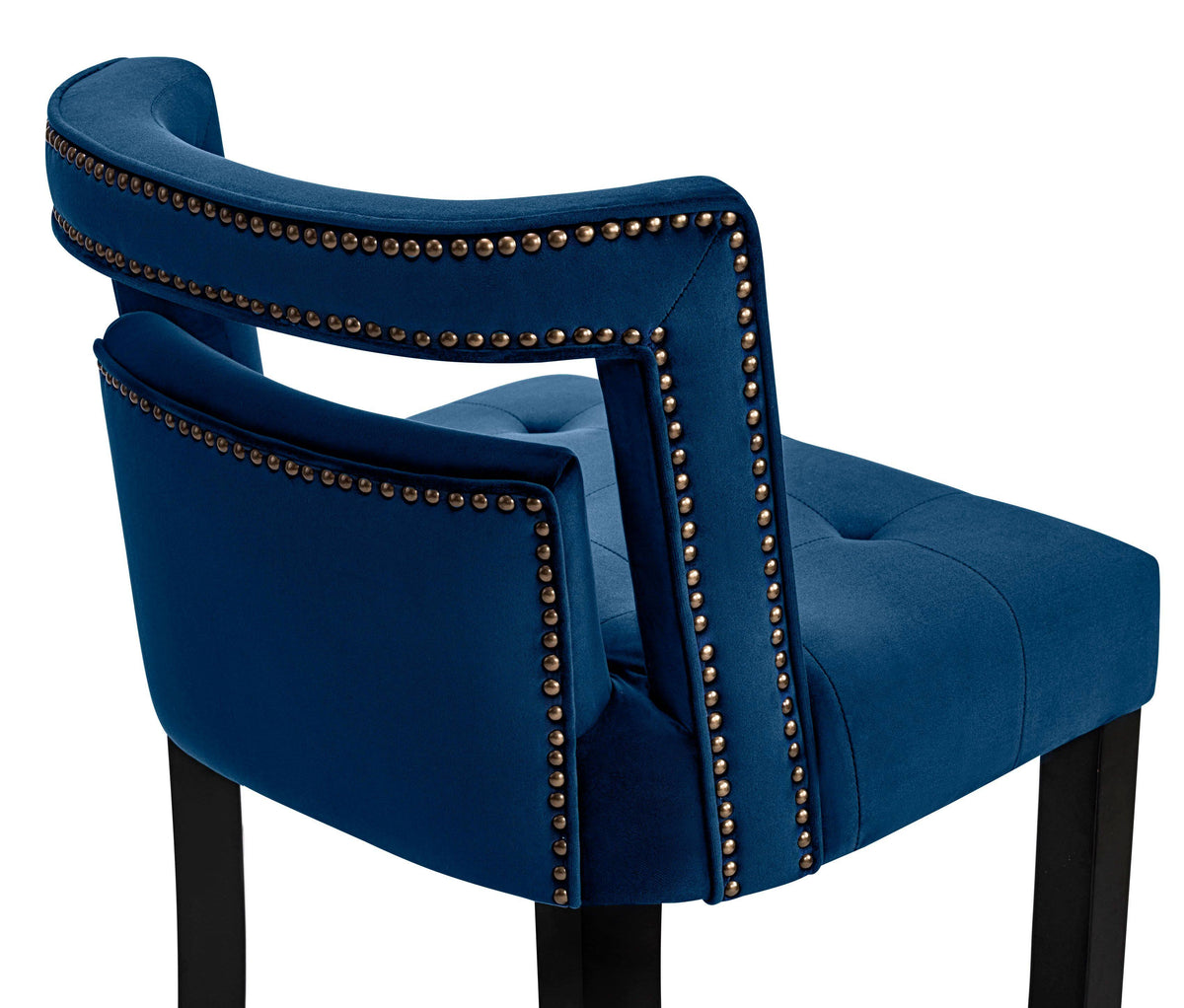 Navy Velvet Stool R6082