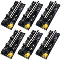 6PCS PCI-E Riser Card X16 Extender Cable F331205