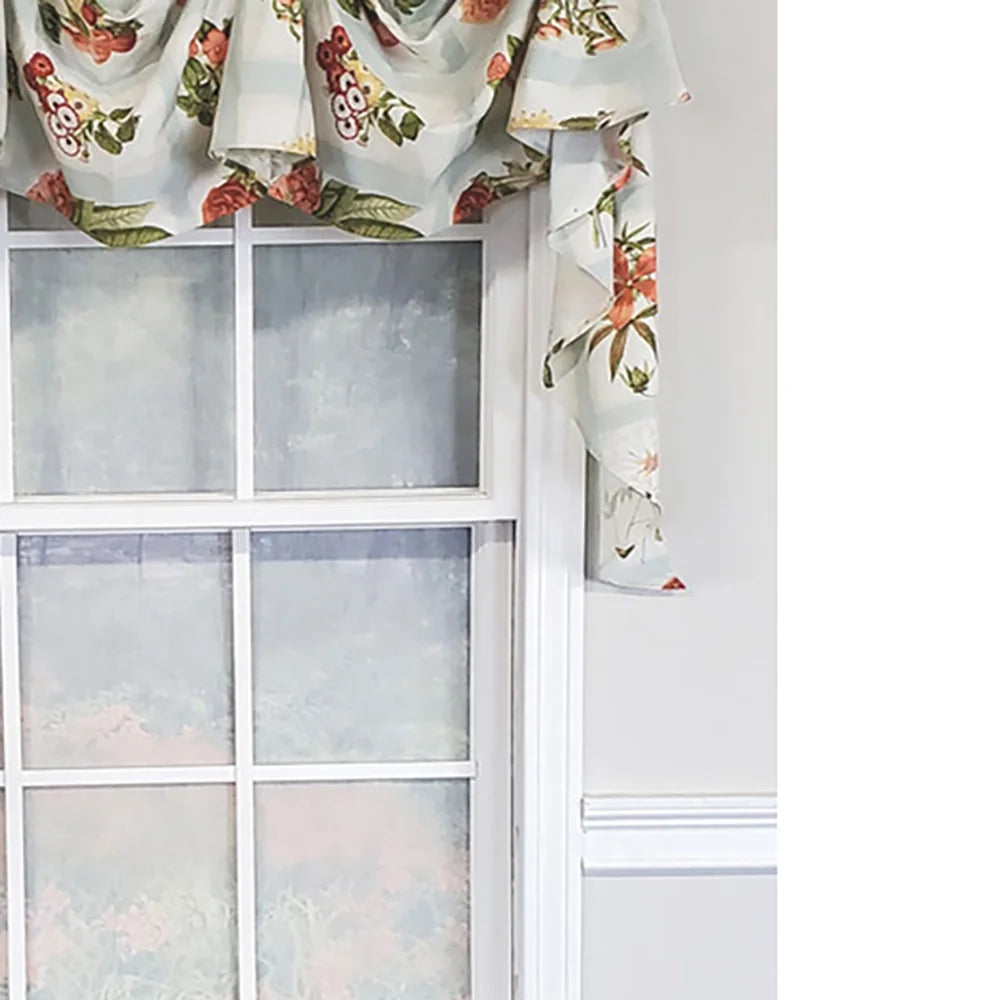3-Scoop Window Valance 50" x 25" Robins Egg M4701