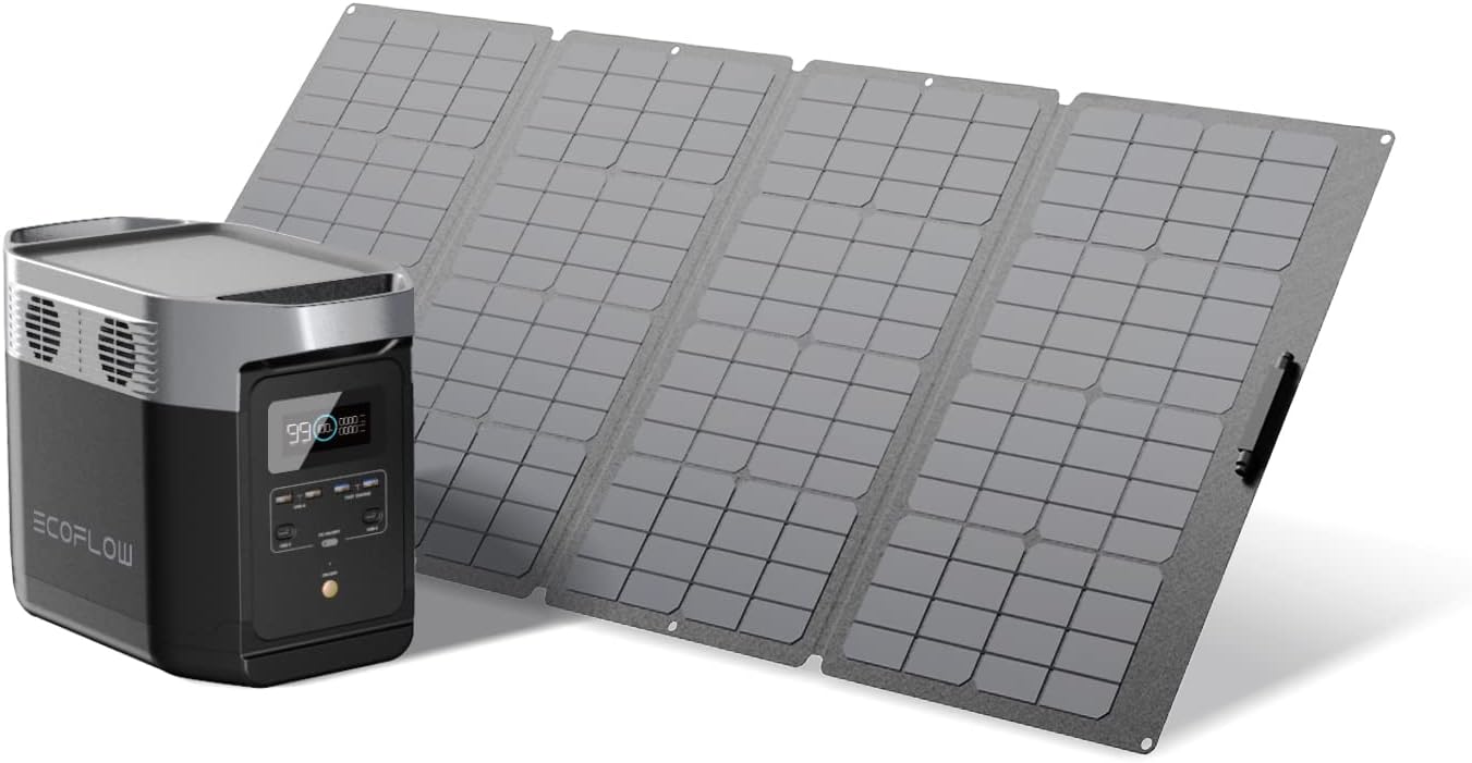 Portable Power Station with 160W Solar Panel, 1008Wh Solar Generator J29187