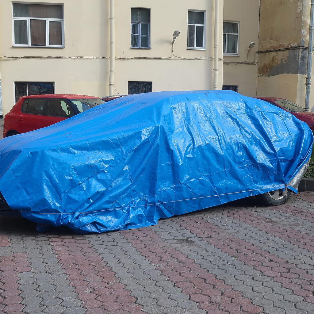 Blue Poly Tarp Cover 5 Mil Thick Waterproof (30' x 40') P513682