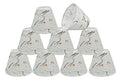 Small Hardback Empire Shape Chandelier Clip Set (9 Pack) in Off White N604578
