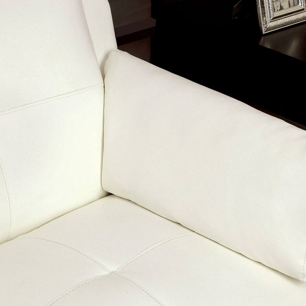 White Loveseat C47936